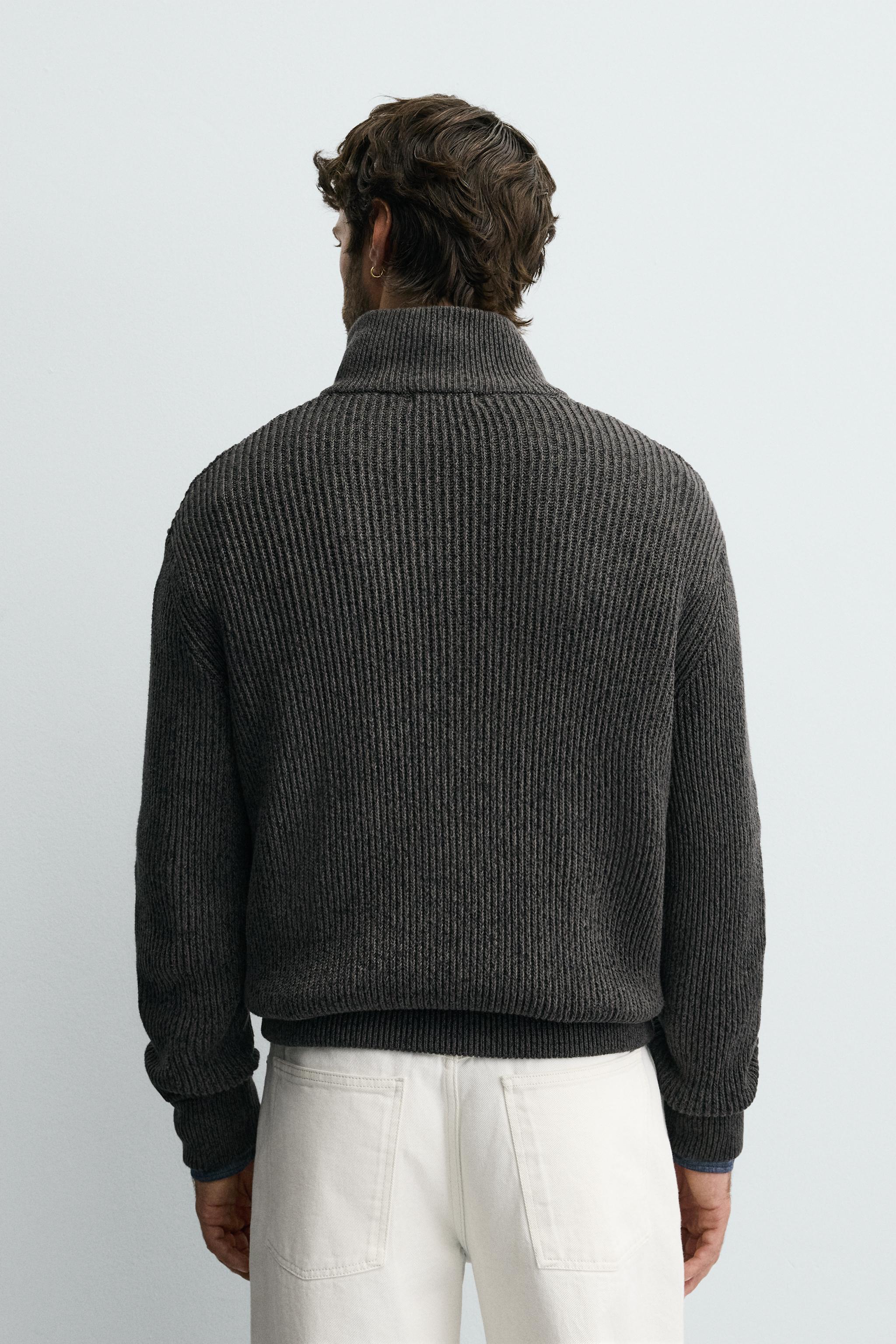 TWISTED YARN ZIP-UP JACKET